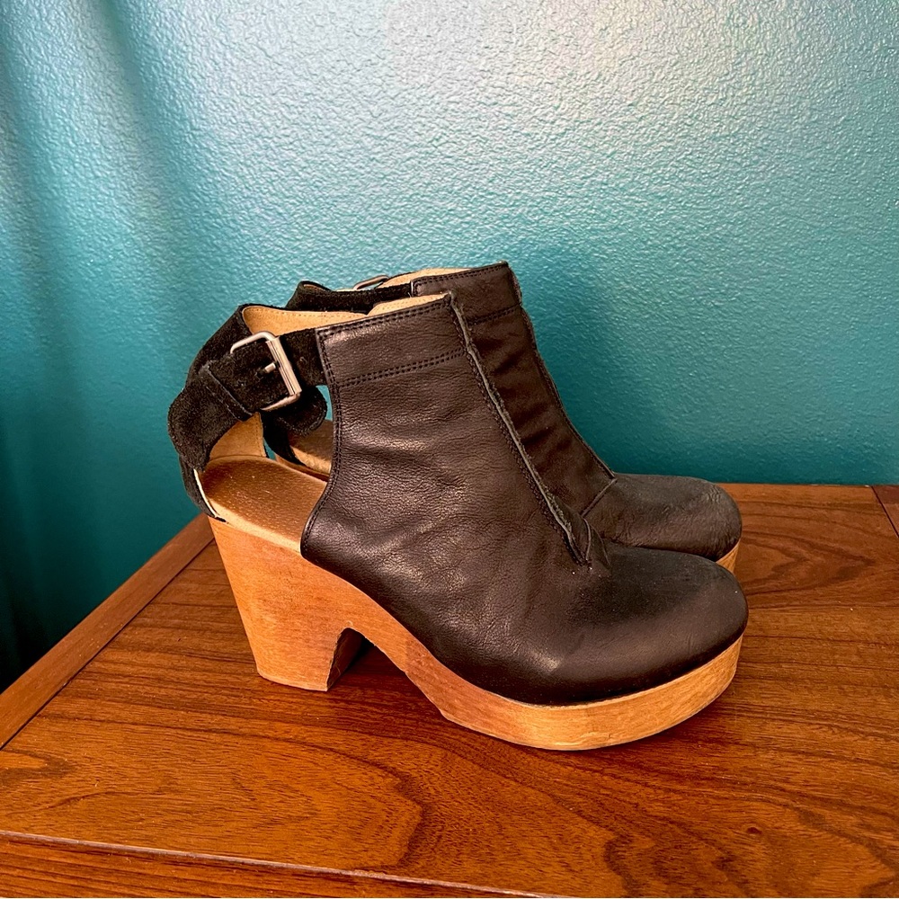 Free People Leather/Suede Clog